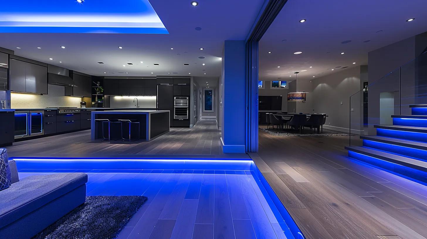 a sleek, modern basement is showcased, featuring advanced waterproofing systems in place, with visible sump pump installations, sealed walls, and effective drainage solutions, all illuminated by efficient overhead lighting that highlights a clean, dry environment ready for use as living space or storage.